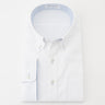Wrinkle-resistant Opaque Three-quarter Sleeve Button-down Shirt - White_11