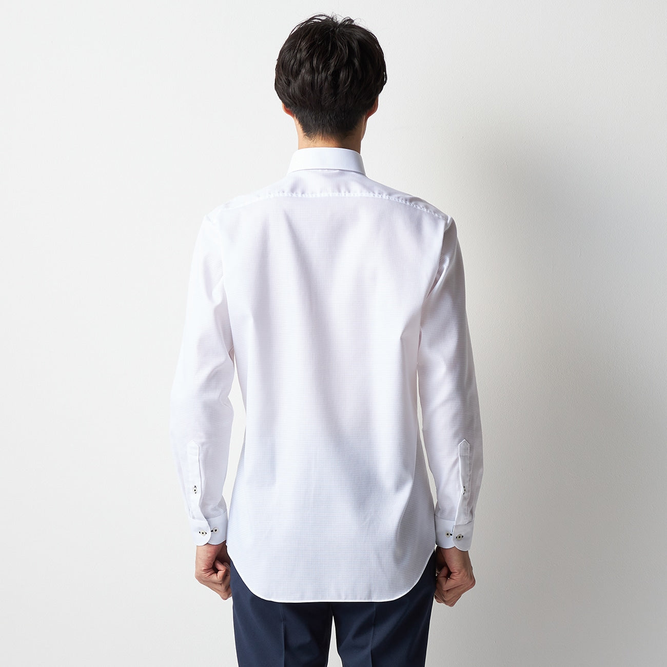 Super Cool免熨烫 钮扣领衬衫 - White_12