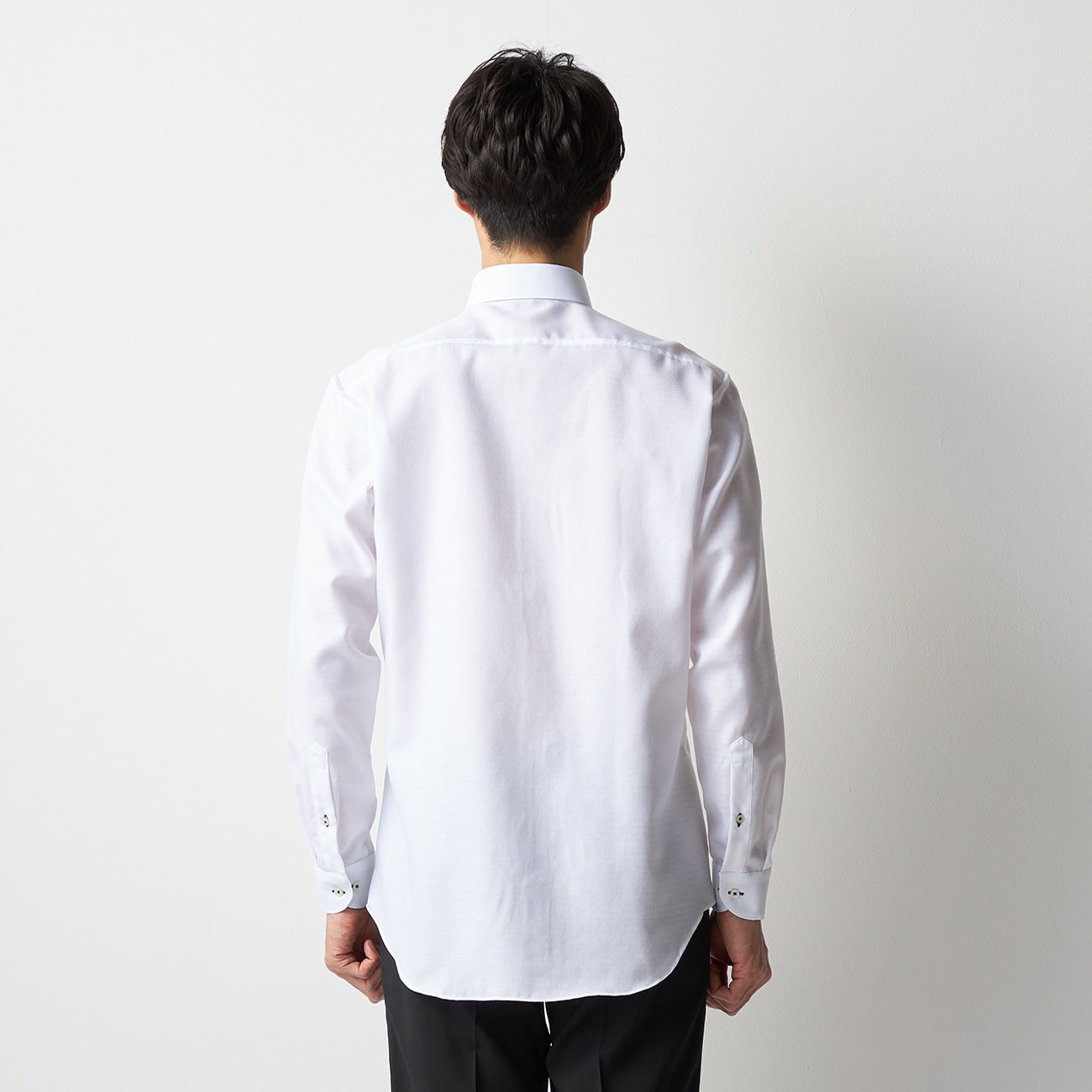 Super Cool免熨烫 棉质钮扣领衬衫 - White_12