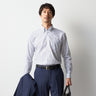 Super Cool免熨烫 棉钮扣领衬衫 Stripe Shirt -深蓝