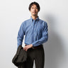 Super Cool Non-iron Cotton Linen Button-down Shirt - Navy_07