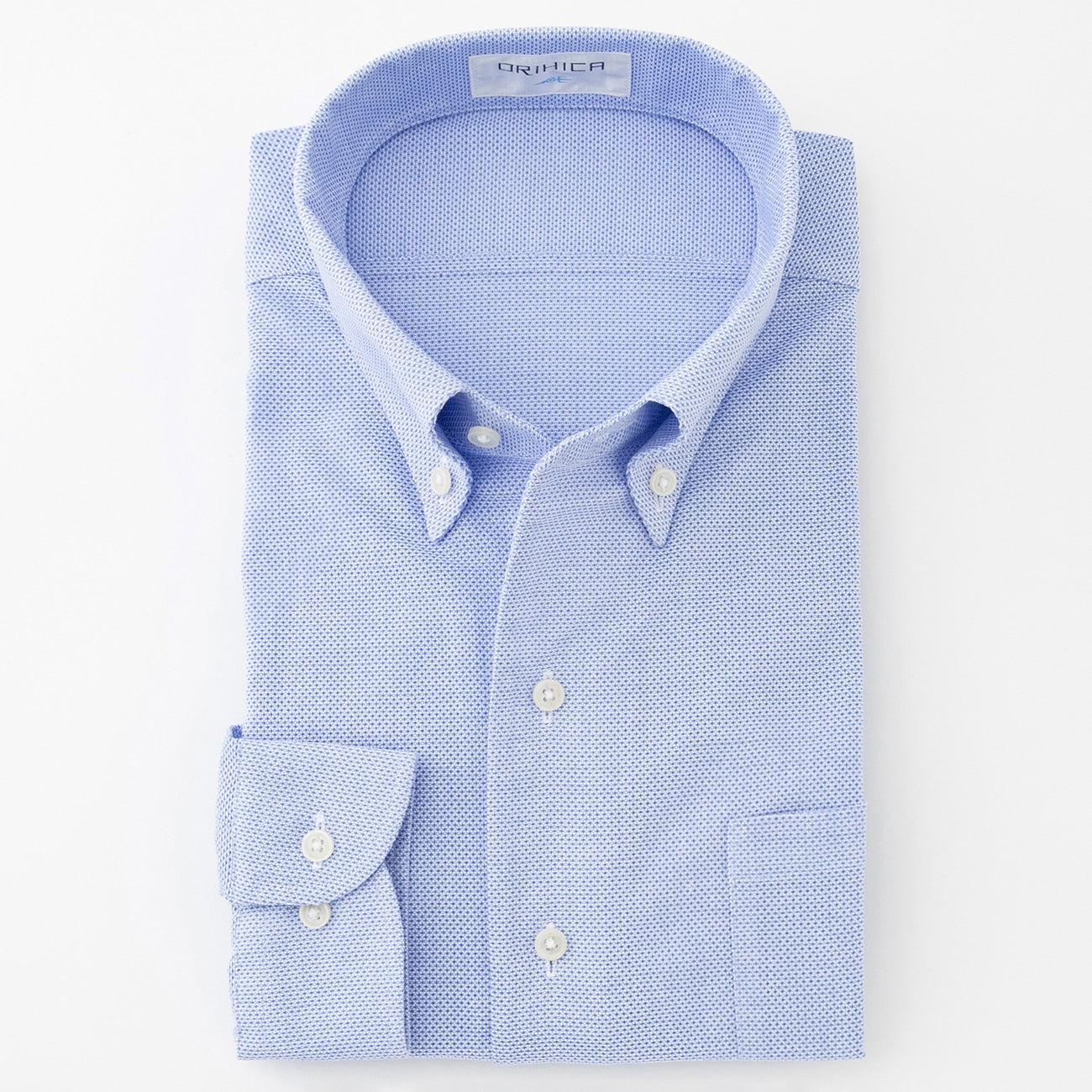 Super Cool Non-iron Button-down Shirt - Blue_08