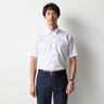 Super Cool Non-iron Button-down Short Sleeve Shirt - White_07