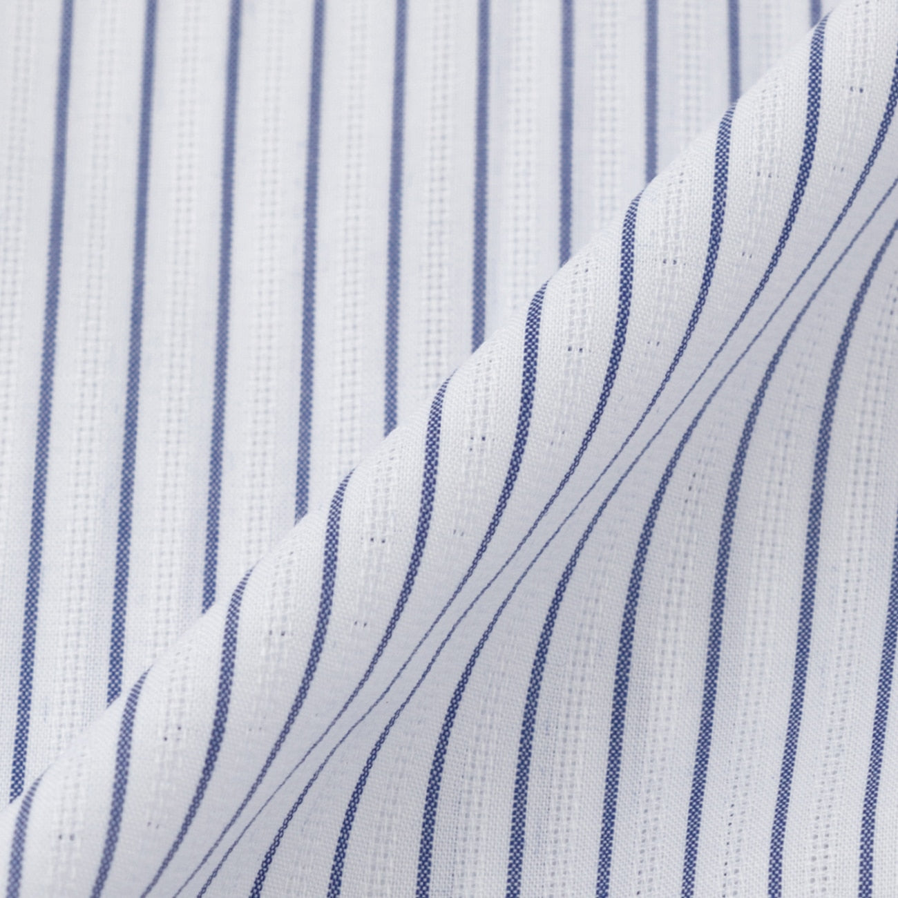 Super Cool Non-iron Button-down Short Sleeve Stripe Shirt - Blue_08