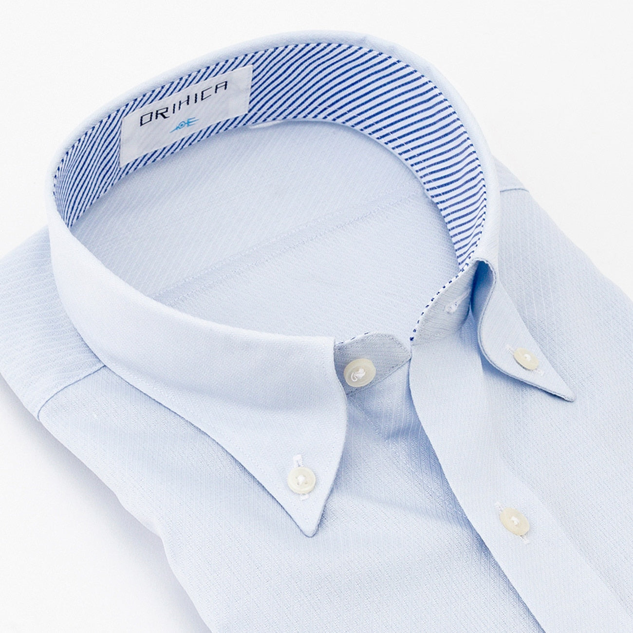 Super Cool Non-iron Button-down Short Sleeve Shirt - Blue_07