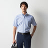 Super Cool Non-iron Button-down Short Sleeve Shirt - Blue_05