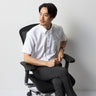 Super Cool Non-iron Cotton Button-down Short Sleeve Shirt - White_05