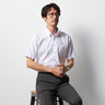 Super Cool Non-iron Cotton Button-down Short Sleeve Shirt - White_05