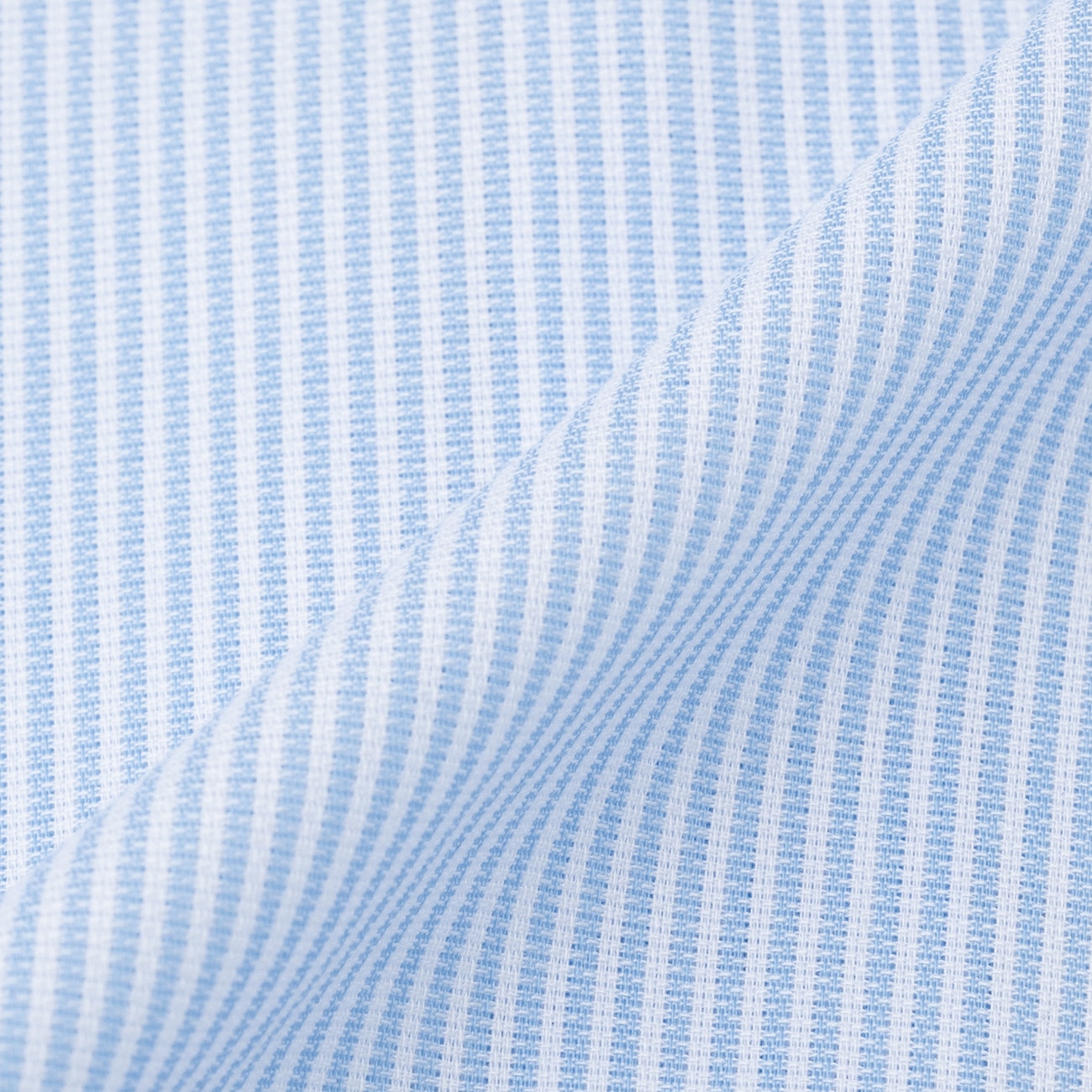 Super Cool Non-iron Cotton Short Sleeve Button-down Stripe Shirt - Blue_09