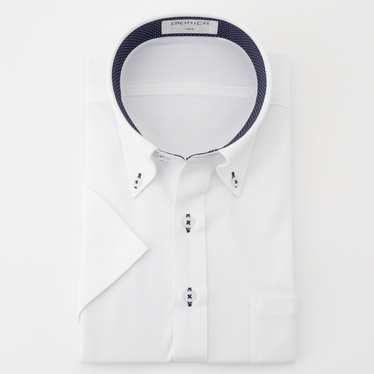 Super Non-iron Stretch Short Sleeve Button-down Shirt - White_10
