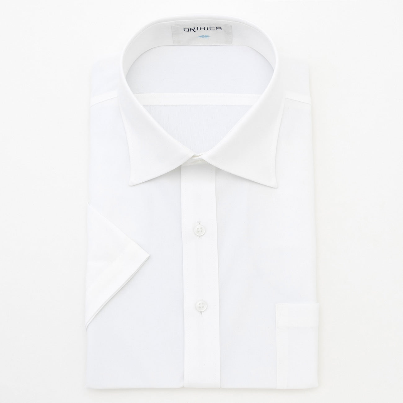 Super Non-iron Stretch Spread Collor Short Sleeve Shirt - White_06