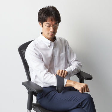 Super Non-iron Cotton Button-down Shirt - White_08