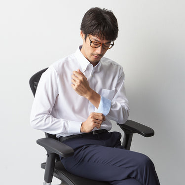 Super Non-iron Cotton Button-down Shirt - White_10