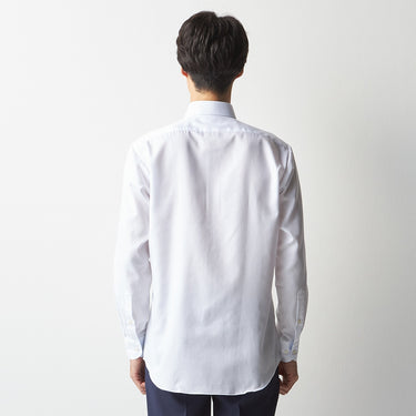 Super Non-iron Cotton Button-down Shirt - White_13