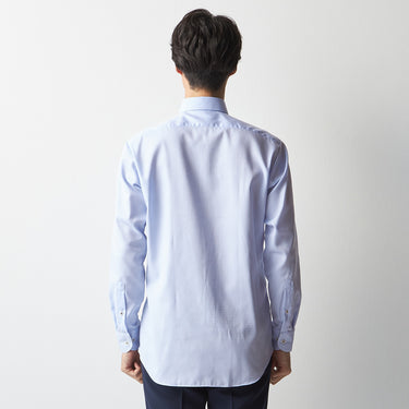 Super Non-iron Cotton Button-down Shirt - Blue_12