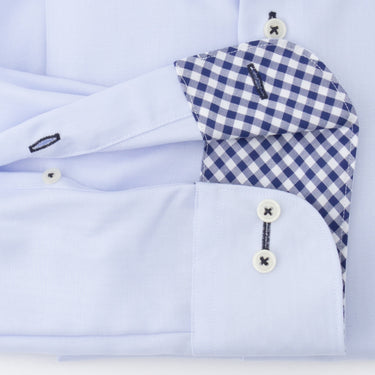 Super Non-iron Cotton Button-down Shirt - Blue_12