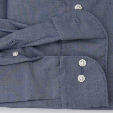 Super Non-iron Cotton Button-down Shirt - Navy_10