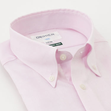 Super Non-iron Cotton Button-down Shirt - Pink_09