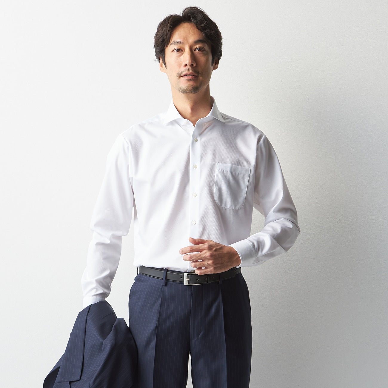 Super Non-iron Cotton Cutaway Shirt - White_09