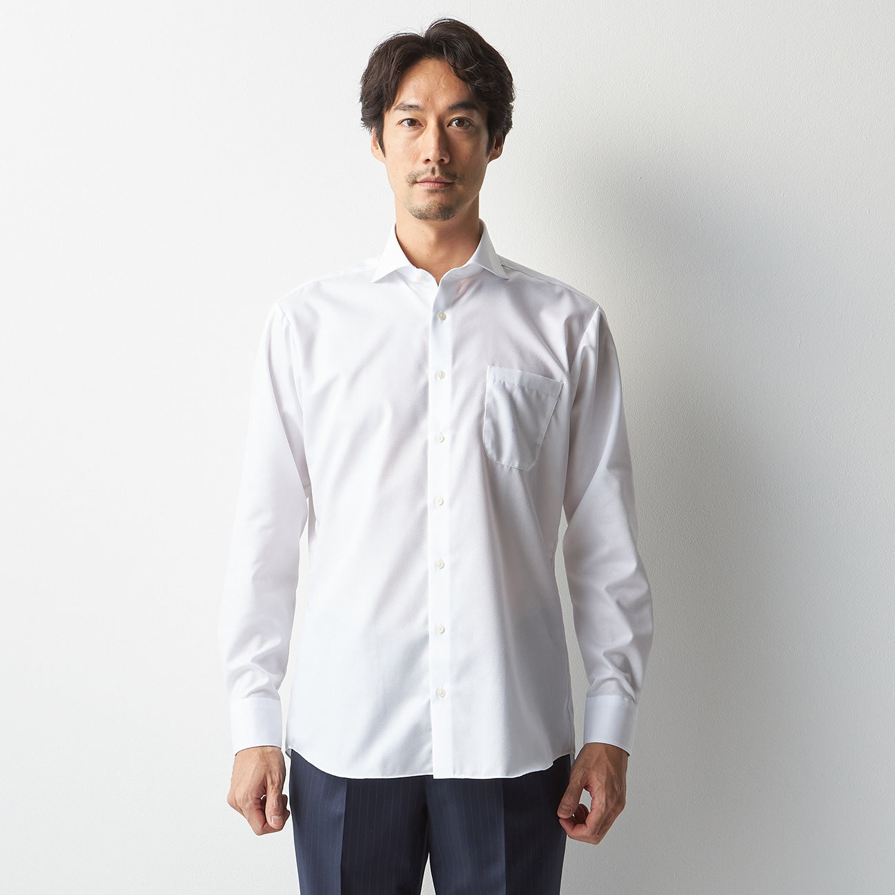 Super Non-iron Cotton Cutaway Shirt - White_10