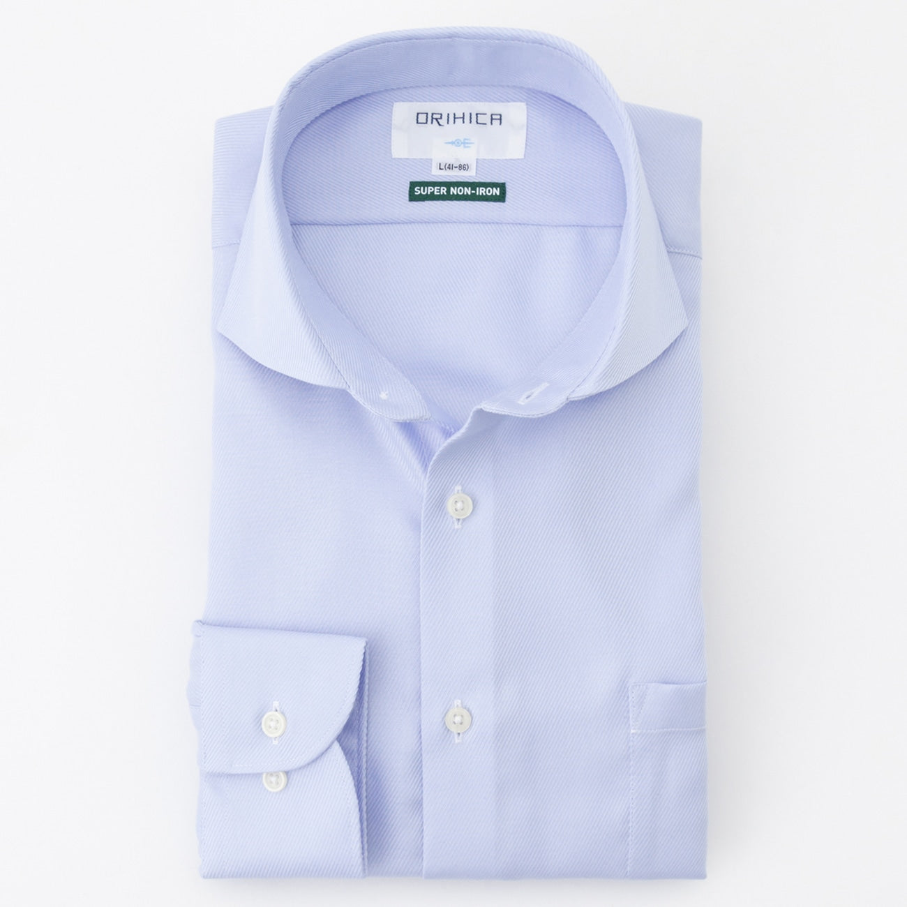 Super Non-iron Cotton Cutaway Shirt - Blue_07