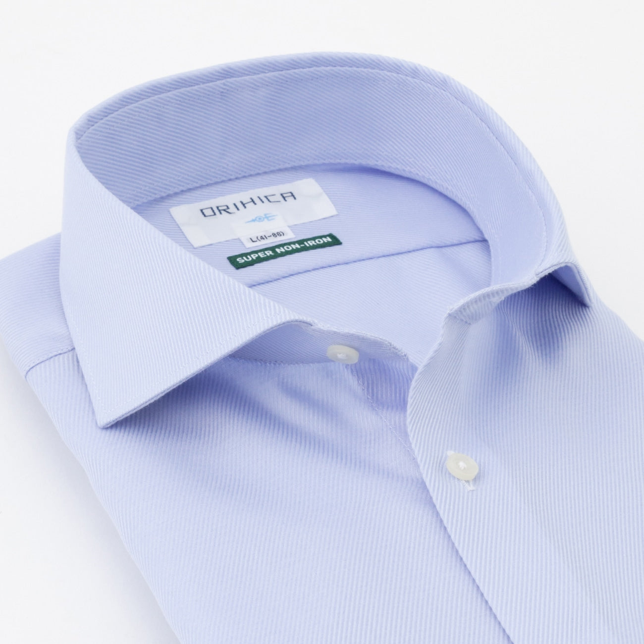 Super Non-iron Cotton Cutaway Shirt - Blue_08