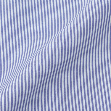 Super Non-iron Cotton Cutaway Stripe Shirt - Navy_12