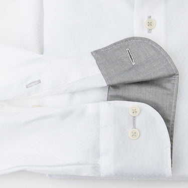 Super Non-iron Cotton Spread Collar Shirt - White_15