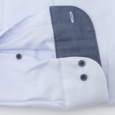 Super Non-iron Cotton Spread Collar Shirt - Blue_16