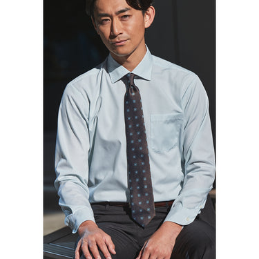 Super Non-iron Cotton Spread Collar Stripe Shirt - Mint_06