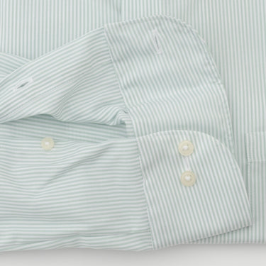 Super Non-iron Cotton Spread Collar Stripe Shirt - Mint_09