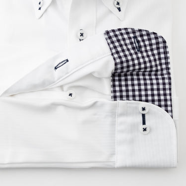 Super Non-iron Stretch Button-down Shirt - White_15