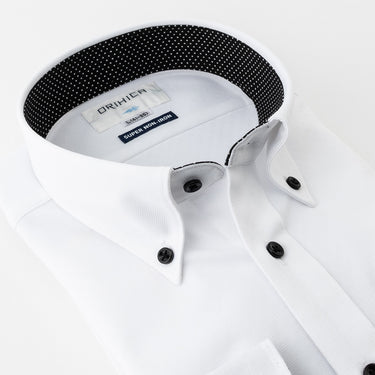 Super Non-iron Stretch Button-down Shirt - White_11