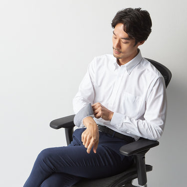Super Non-iron Stretch Button-down Shirt - White_09