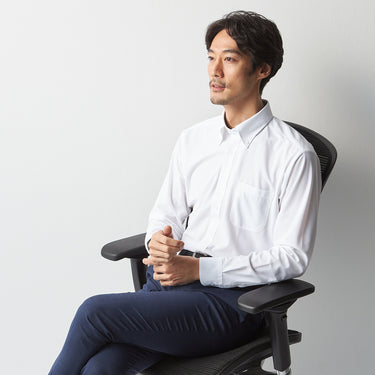Super Non-iron Stretch Button-down Shirt - White_10