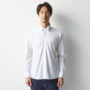 Super Non-iron Stretch Button-down Shirt - White_11