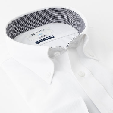 Super Non-iron Stretch Button-down Shirt - White_14