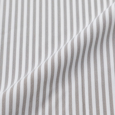 Super Non-iron Stretch Button-down Stripe Shirt - Beige_11