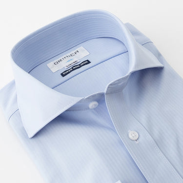 Super Non-iron Stretch Cutaway Stripe Shirt - Blue_10