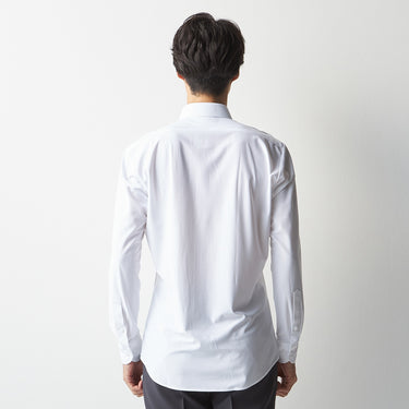 Super Non-iron Stretch Spread Collar Shirt - White_10