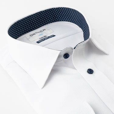 Super Non-iron Stretch Spread Collar Shirt - White_14