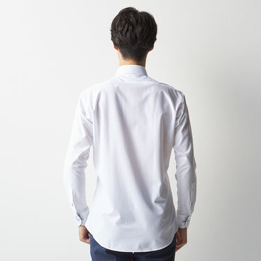 Super Non-iron Stretch Spread Collar Shirt - White_12