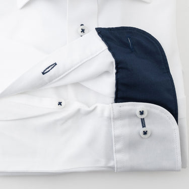 Super Non-iron Stretch Spread Collar Shirt - White_15
