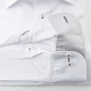 Super Non-iron Stretch Spread Collar Shirt - White_11