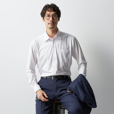 Super Non-iron Stretch Spread Collar Stripe Shirt - Pink_08