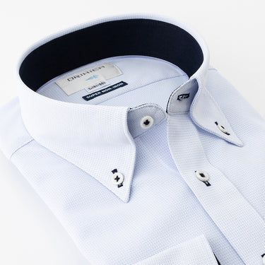 Super Non-iron Stretch Button-down Shirt - Blue_14