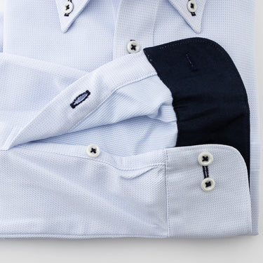 Super Non-iron Stretch Button-down Shirt - Blue_15