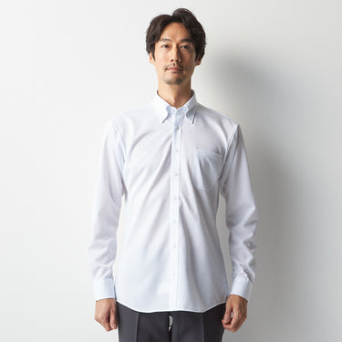 Super Non-iron Stretch Button-down Shirt - Blue_11