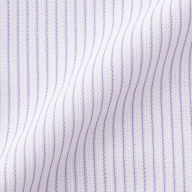 Super Non-iron Stretch Button-down Stripe Shirt - Purple_11
