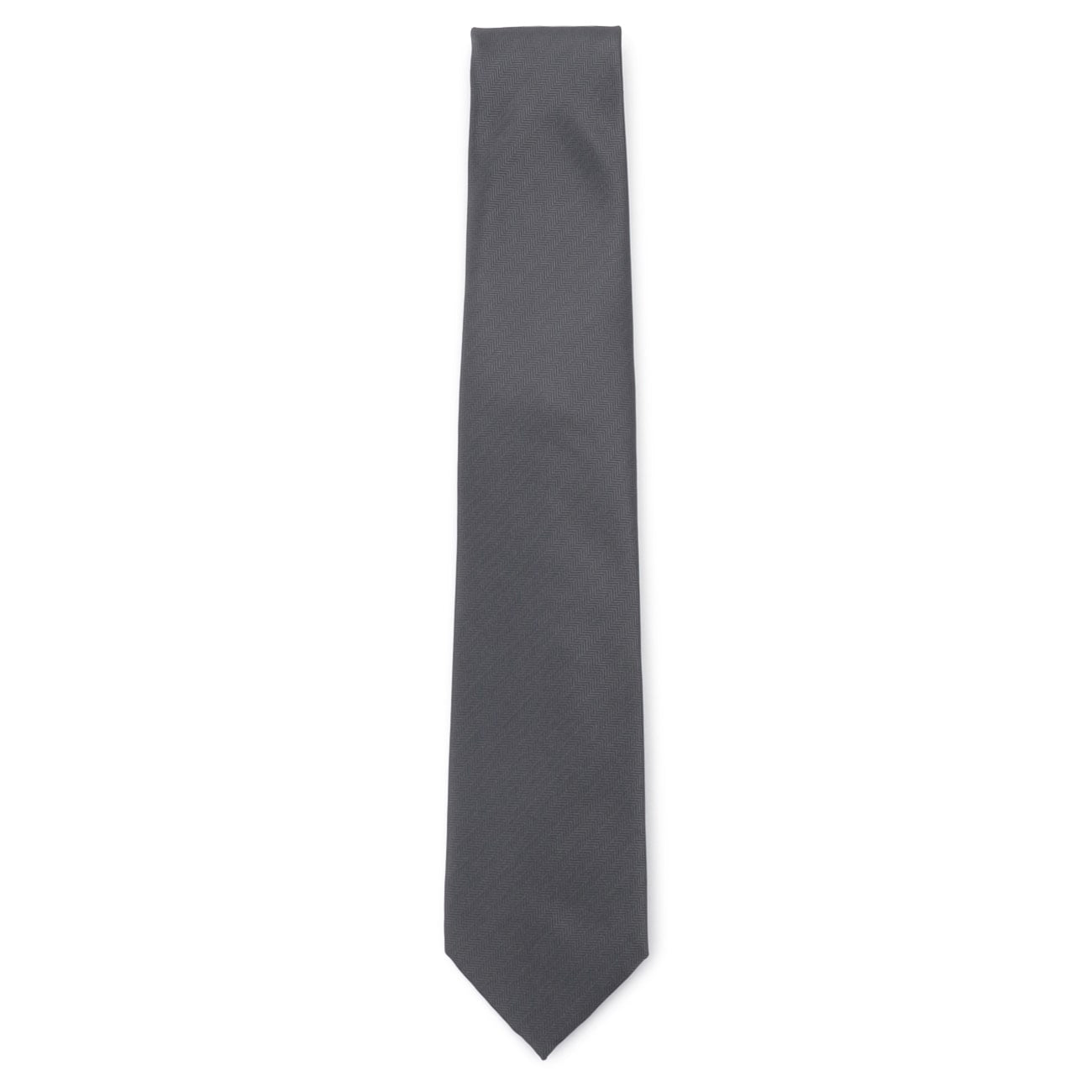 Non-iron Washable Solid Tie - Gray_05